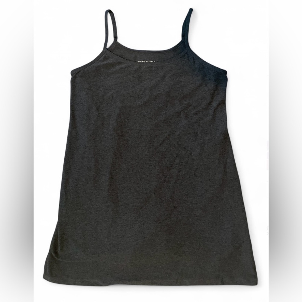 Beyond Yoga Black Spaghetti Strap Dress with Built-In Shorts – Size XL